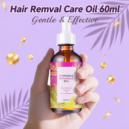 Multi-Action Hair Reduction Oil 60ml - Natural Jojoba and Almond Blend for Softer Skin and Reduced Hair Growth on Face and Body