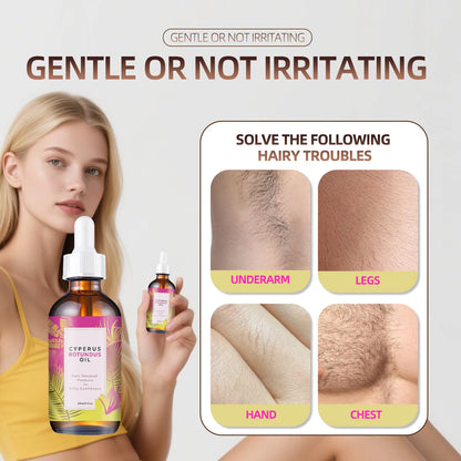 Multi-Action Hair Reduction Oil 60ml - Natural Jojoba and Almond Blend for Softer Skin and Reduced Hair Growth on Face and Body